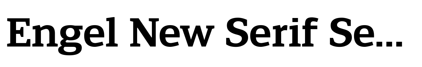 Engel New Serif Semi Bold
